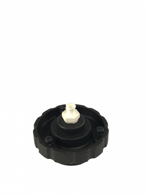 a BC-10 Master Cylinder Cap Adapter, which is a black plastic tool with a white top. It is designed to replace the master cylinder cap on Nissan and older Ford vehicles