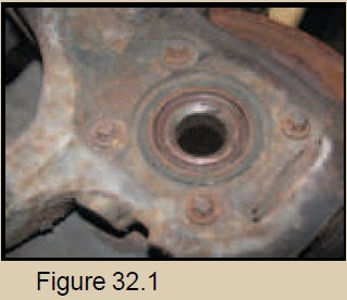 Hub Removal on Late Model Honda Trapped Rotors