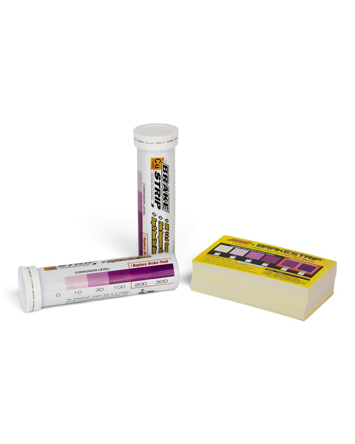 Brake Fluid Test Kit – 100 Strips and Cards