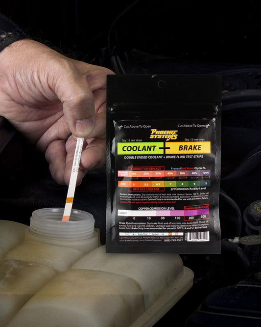 Coolant + Brake Fluid Test Strips 15 Pack