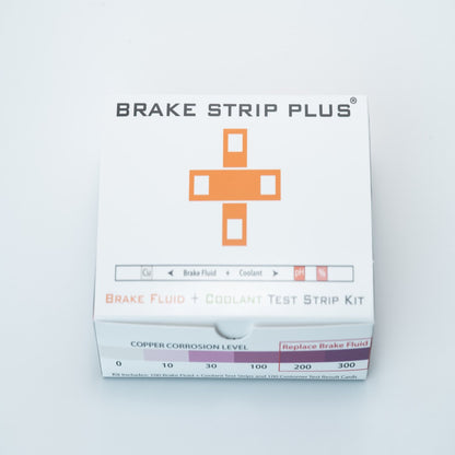 BrakeStrip Plus – 100 double ended brake fluid + coolant test strips for automotive service centers