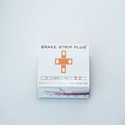 BrakeStrip Plus Kit - 100 Double ended Test Strips for Brake Fluid and Coolant and 100 rating scale cards