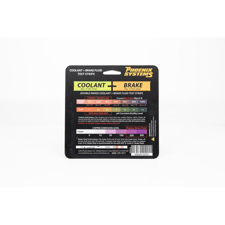 Coolant + Brake Fluid Test Strips