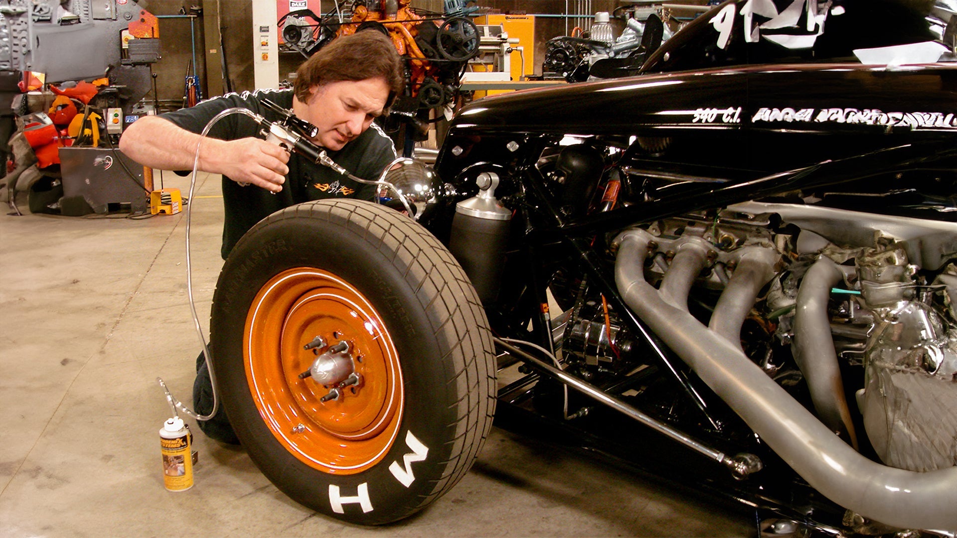 Red car brake service hero image from Phoenix Systems prototype